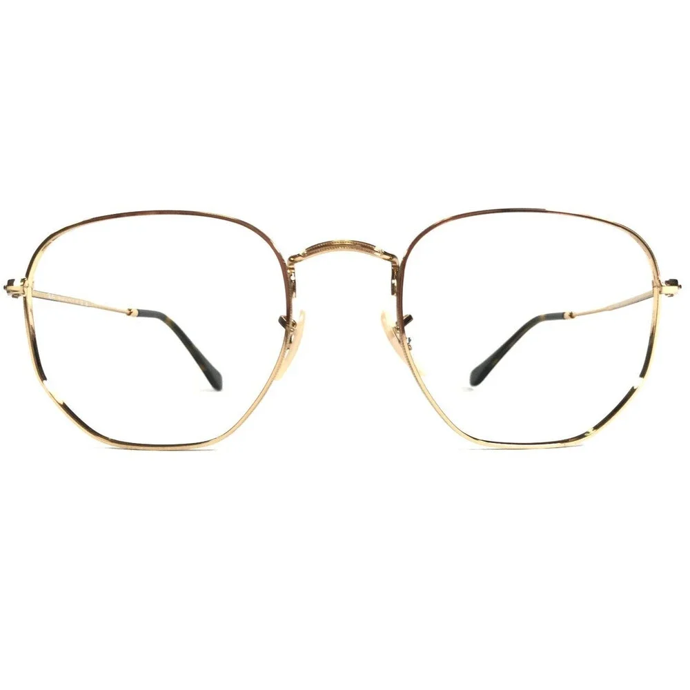 Ray-Ban Eyeglasses Frames RB3548-N 001 Gold Round Full Rim 54-21-145